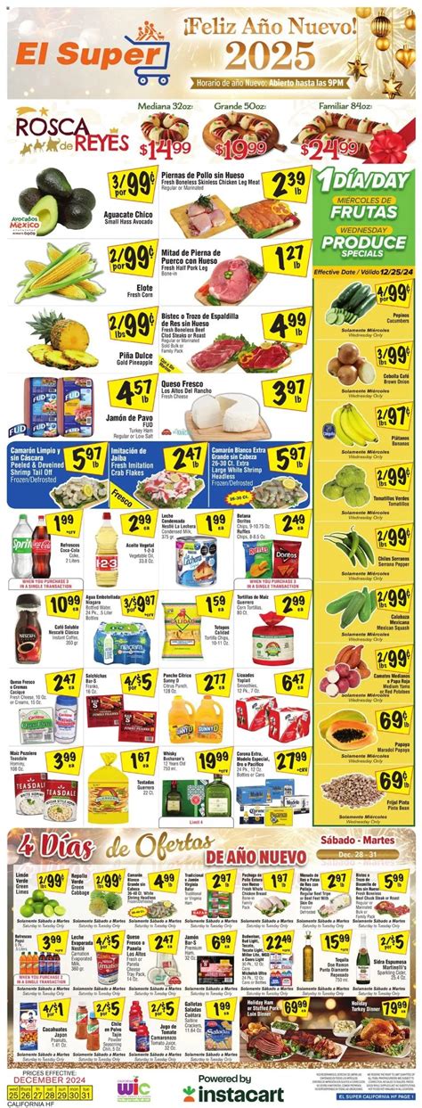 el super escondido weekly ad|El Super